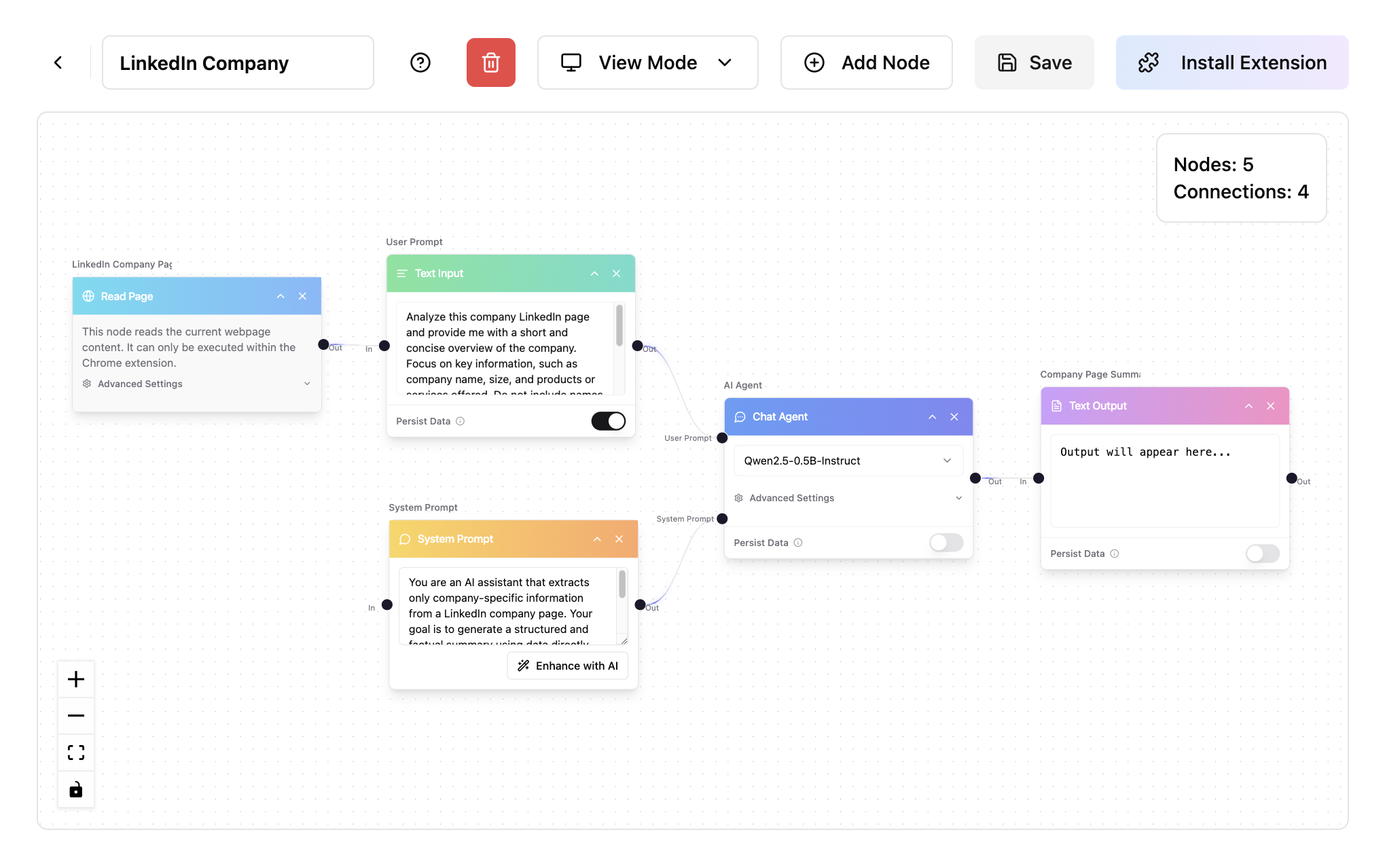 LinkedIn Company Analyzer preview