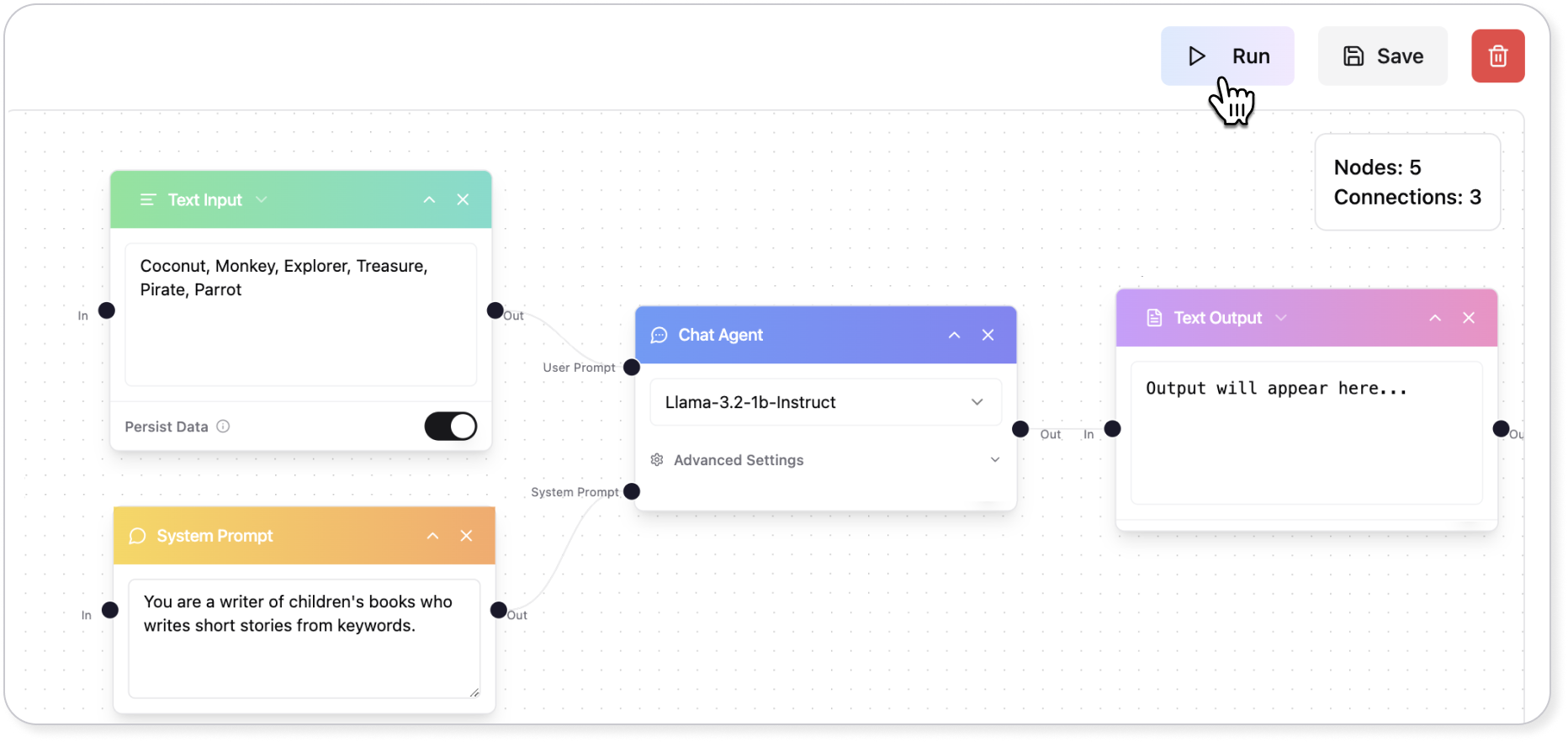 Run workflow