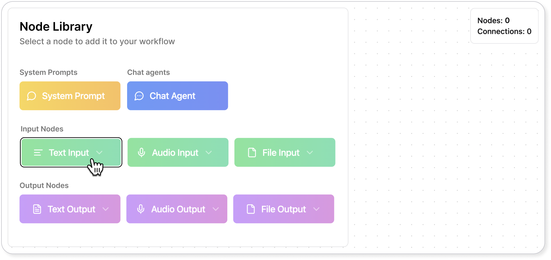 Select nodes